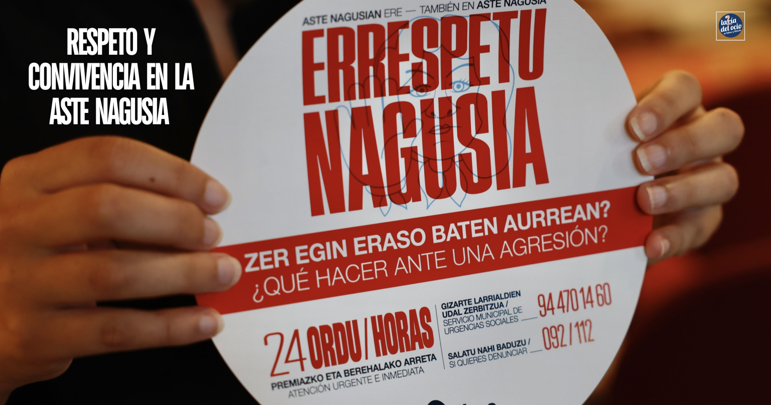 Bilbao activa la campaña “Errespetu Nagusia” para unas fiestas libres de agresiones