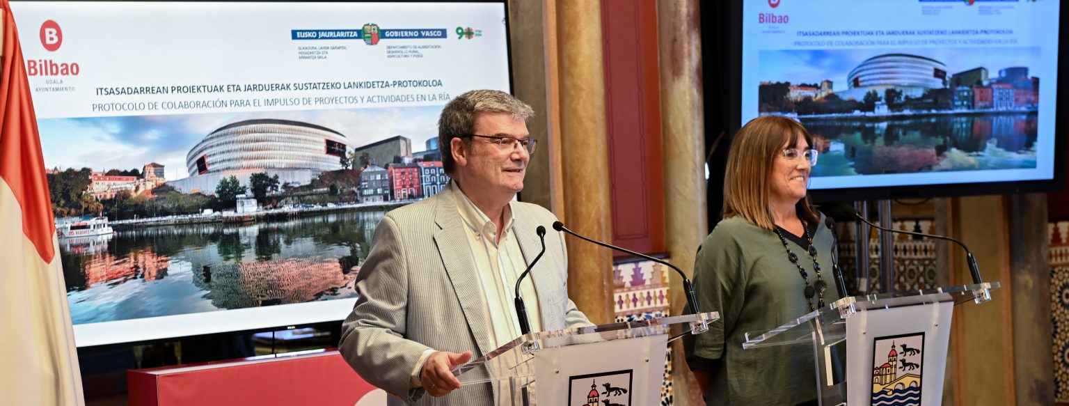 Bilbao y el Gobierno Vasco unen esfuerzos para impulsar el desarrollo sostenible de la ría