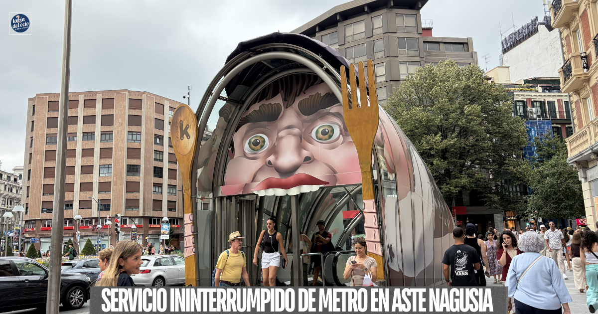 Metro Bilbao asegura el servicio ininterrumpido durante la Aste Nagusia